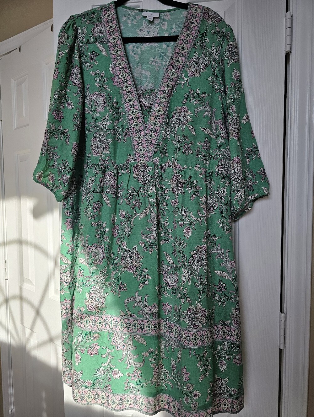 J. Jill Border-Printed Flounced-Hem Dress - Picture 3 of 6